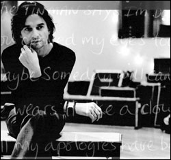 See the world in his eyes through the scrim of a bunch of random scribbling.