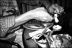 Mess, glorious mess: cracking your own at Chandler's.