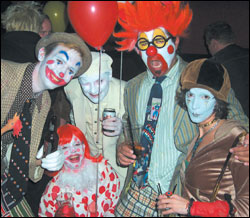 Clowns as chick magnets. Who knew?