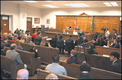 The Ridgway ritual under way in King County Superior Court before Judge Richard Jones.