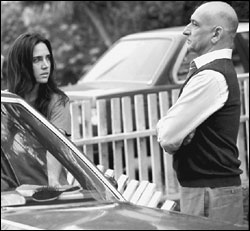 Connelly stares down Kingsley.