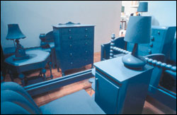 Sit on it? McMakin's furniture examines notions of the decorative versus the functional.