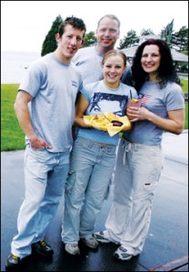 Ty Galloway, Todd Ormsby, Amanda Limb, and Robin Stephenson of the Slip.