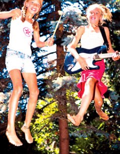 Chloe (left) and Asya.