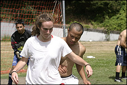 Jessica Breznau in a pickup game: "Why don't they play each other?"