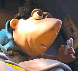 Inflatable datable: Will Vinton's horny hero.