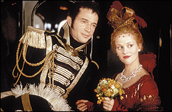 Purefoy and Witherspoon: honor meets faux innocence.