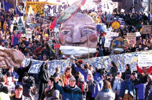 WTO week, 1999: Protest, puppets, and pepper spray transformed the streets of Seattle&mdash;and a movement.