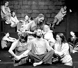 Jesus Christ (Cook, center): Forgive him, for he has sinned.