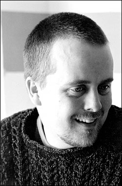 New novelist Halpin.