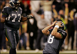 Incomplete: Hasselbeck at season's end.