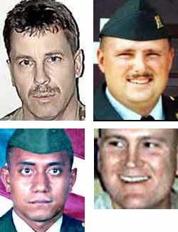 Clockwise from top left: Watkins, Kennedy, Ridgley, and Tava'e.