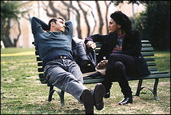 Alessio Boni (pictured with Maya Sansa) plays enigmatic son Matteo.