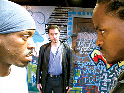 Jones, Morrone, and Oden (from left): uneasy allies.