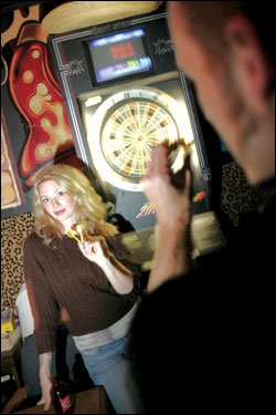 The Monkey Pub hits the bull's-eye for bars with recreation on offer.