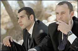 Nashif (left) and Suliman all cleaned up and ready to explode.