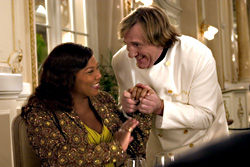 Last rites? Latifah and Depardieu.