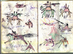 Helicopters and airplanes vs. camels and horses in Darfur.