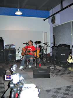 3CE makes music the old-fashioned way at the Podcast Hotel.