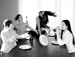 KT Niehoff, second from right, cooked up Nourish.