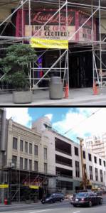 The Lusty Lady on First Avenue, where more than the sky is blue.