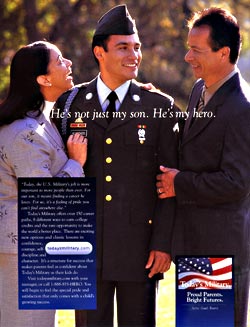 Today's military: proud parents, bright futures.