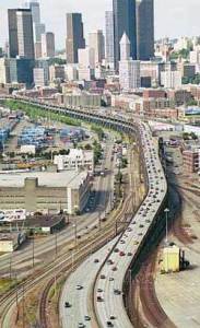 The south portion of the viaduct, looking north.