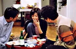 Kim, Sung, and Yoo (from left) reunite.