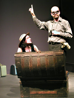 Wayfaring strangers: Karen Gruber and playwright Fetzer.