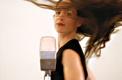 Day Helesic storms the mike.