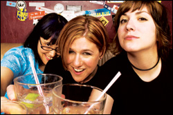 B-b-b-but they look real! From left: Liz Riley, Dana Weissman, and Char Davidson.