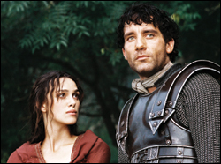 Oh, Clive&mdash;hold me! Mythic lovers Knightley and Owen in Arthur.