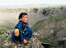 Young Mongolian actress Nansal Batchuluun.