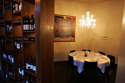 Barolo's decor is Design Within Reach meets Phantom of the Opera.