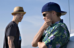 Timberlake (left) studies Hirsch.