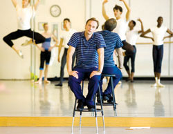 Boal in repose: playing the "crossover" game and winning.