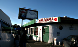 Coming to Salaama for goat and conversation.