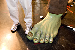 A good sign: no infected toenails.