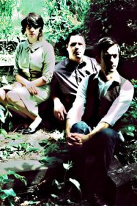 Eric Fisher (right),multi-instrumentalist for Damien Jurado, multitasker for OKOK Gallery.