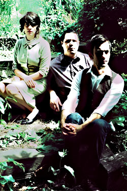 Eric Fisher (right),multi-instrumentalist for Damien Jurado, multitasker for OKOK Gallery.