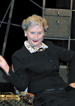 Strangled emotions:Campbell as Klein.