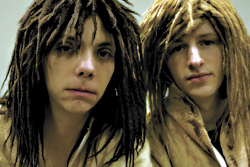 Lance Channing (left) as Anse and Shane Regan as Bhule.
