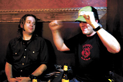 McKeag (left) and London: stumbling down memory lane.