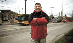 Stix brewmaster Tom Munozs business has taken a hit since construction began on the citys 2.6-mile trolley route.