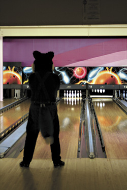 Fur suit vision led to low scores at Kent Bowl for a costumed few.