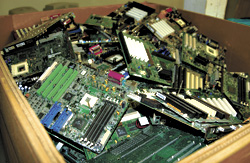 It takes low-cost labor to extract the value from surplus PCs.