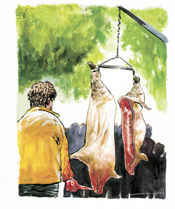 What I Saw, and Ate, at the Pig Sacrifice