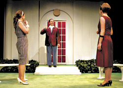 From left: Savell, Borwick, and Kennedy, before the forest.