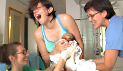 New moms fight HMO profiteering!