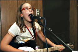 Guitar hellion Amelia.